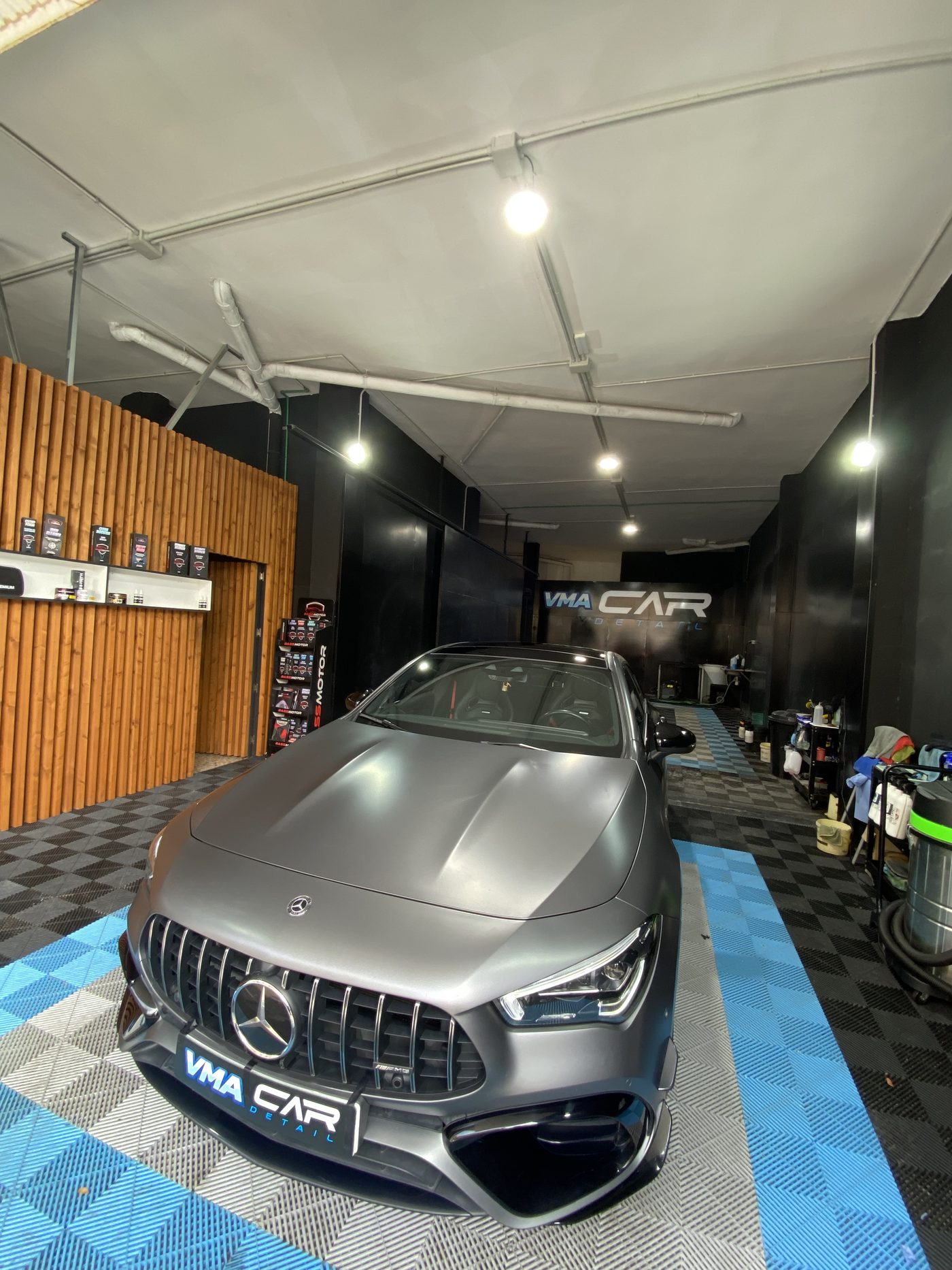 Mercedes-AMG CLA detallado en el taller VMA CAR Detail